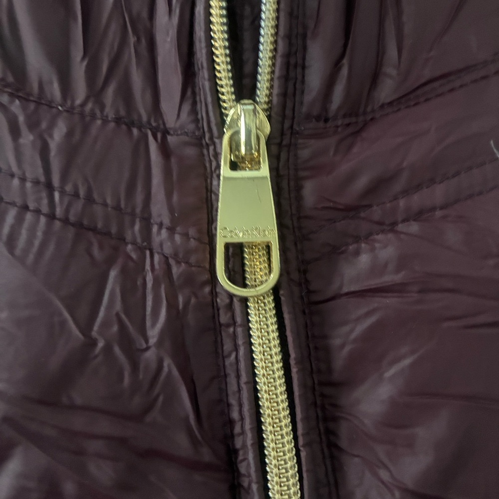 Calvin Klein Maroon Drawstring Pouch - Picture 4 of 7
